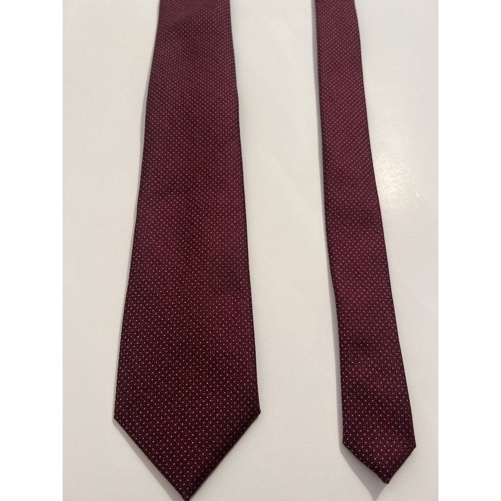 Perry Ellis Portfolio Ruthven Men's Tie Maroon Microdot